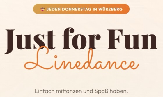*Just for Fun Linedance*
Jeden Donnerstag in Würzberg - Einfach mittanzen und Spaß haben.
www.funlinedance.de
#würzberg #michelstadt